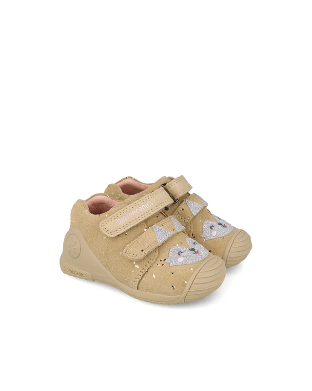 Biomecanics pantofi fete 18-25 Serraje Laminado Latte Macchiatto cu raton 23