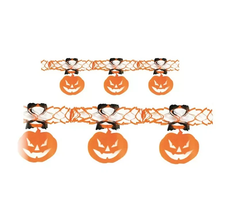 Guirnalda Colgante de Calabaza malvada de 2,4 m T.Única