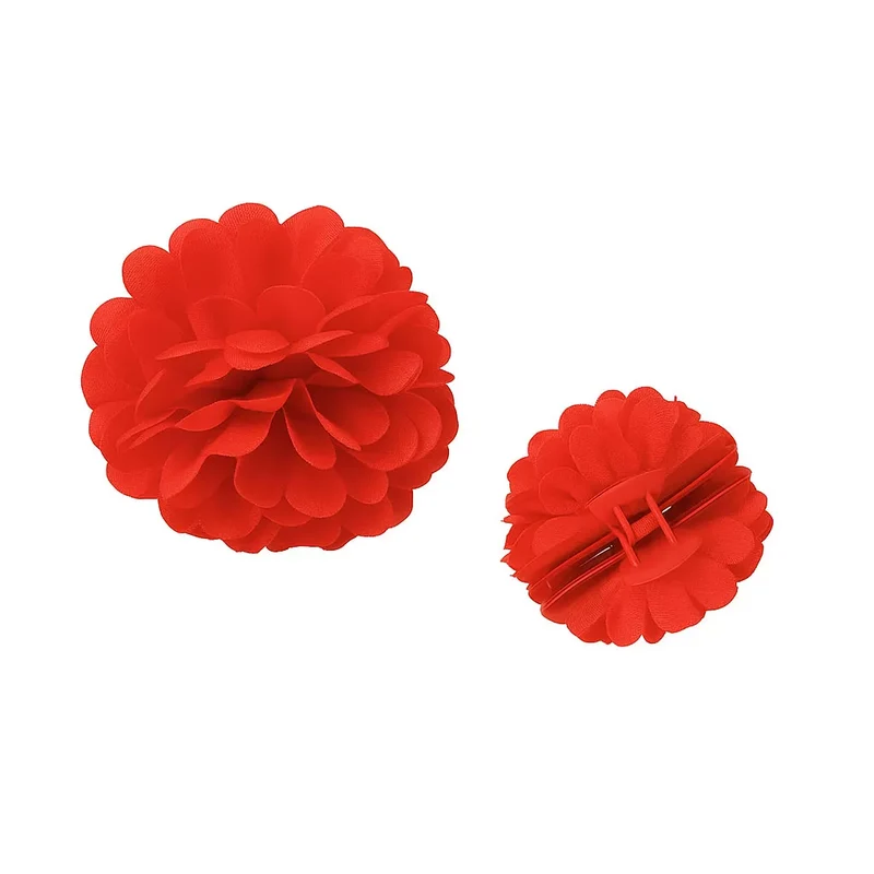 Flor Sevillana con Pinza de 13 cm en varios colores Rojo