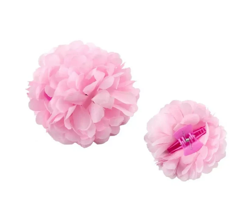Flor Sevillana con Pinza de 13 cm en varios colores Rosa