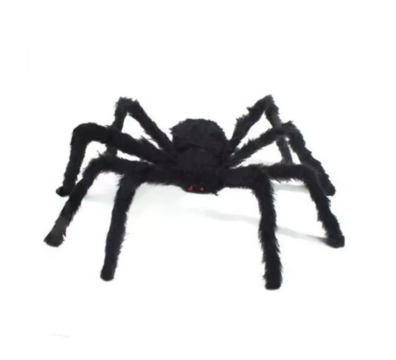 Araña negra patas cortas de 90 cm T.Única