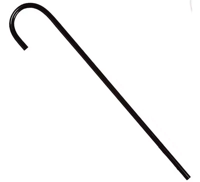 Bastón Negro Chaplin de plástico de 80 cm T.Única