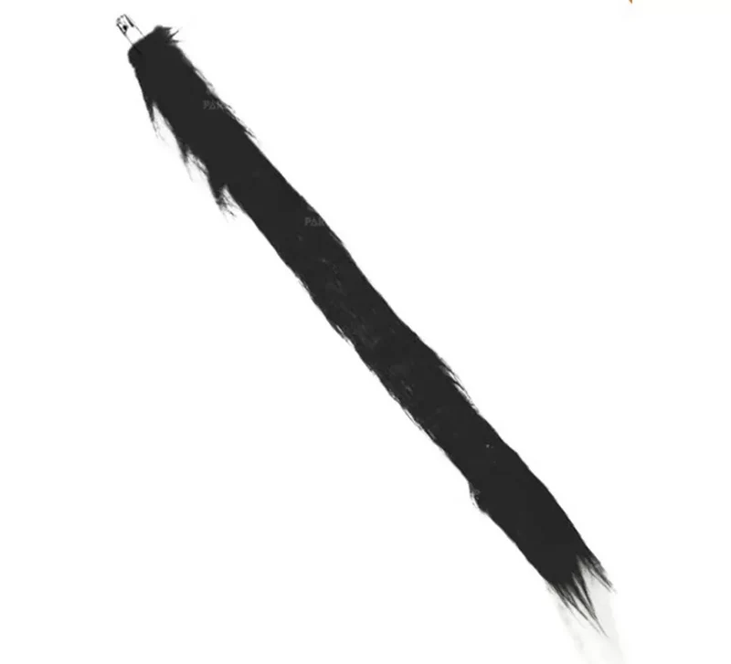 Cola de Gato negro con pelo de 56 cm T.Universal