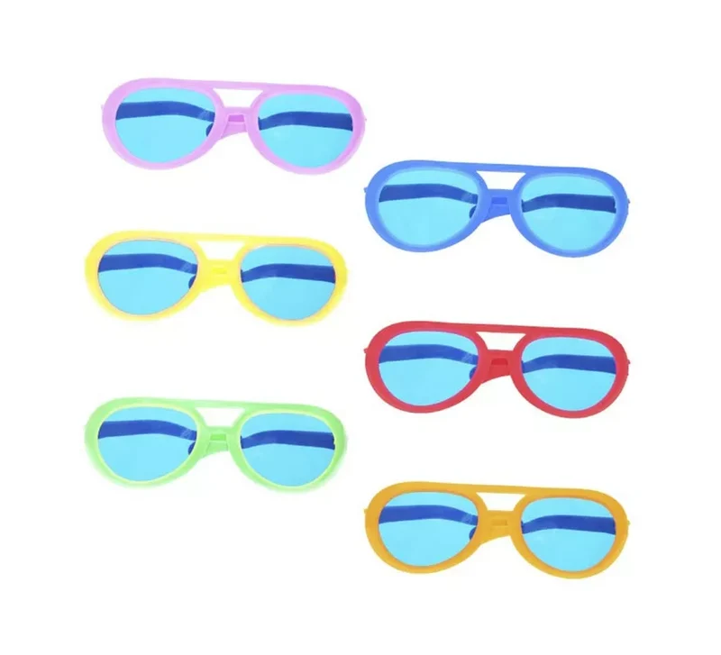 Gafas azules gigantes colores surtidos Sin talla