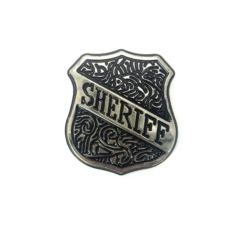 Placa de Sheriff oscura Sin talla