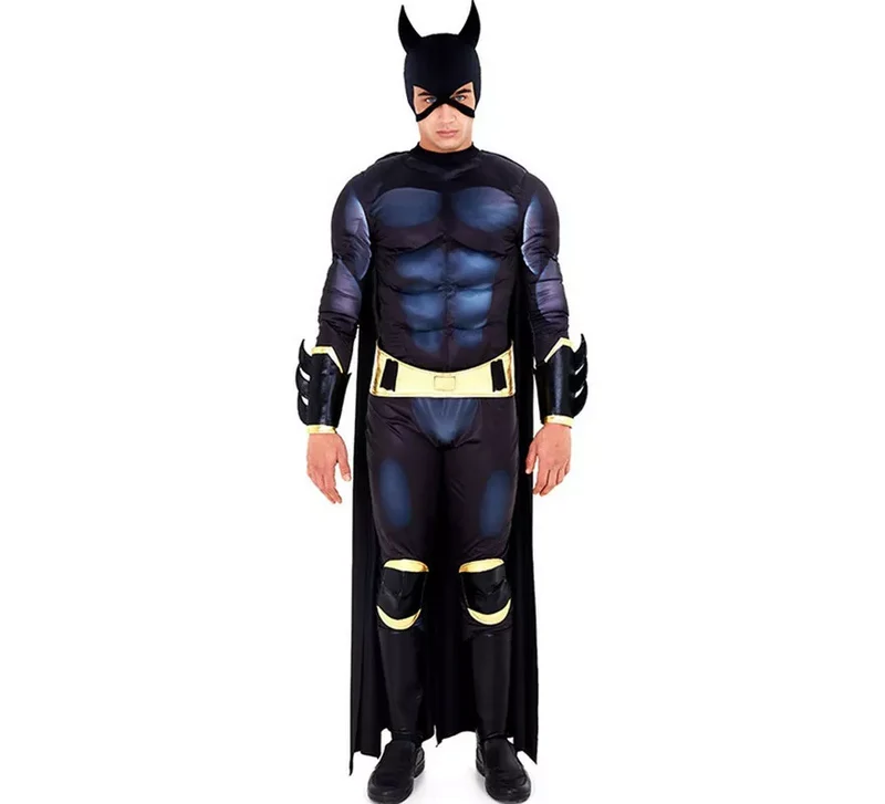 Disfraz de Héroe Murciélago con Antifaz para hombre S