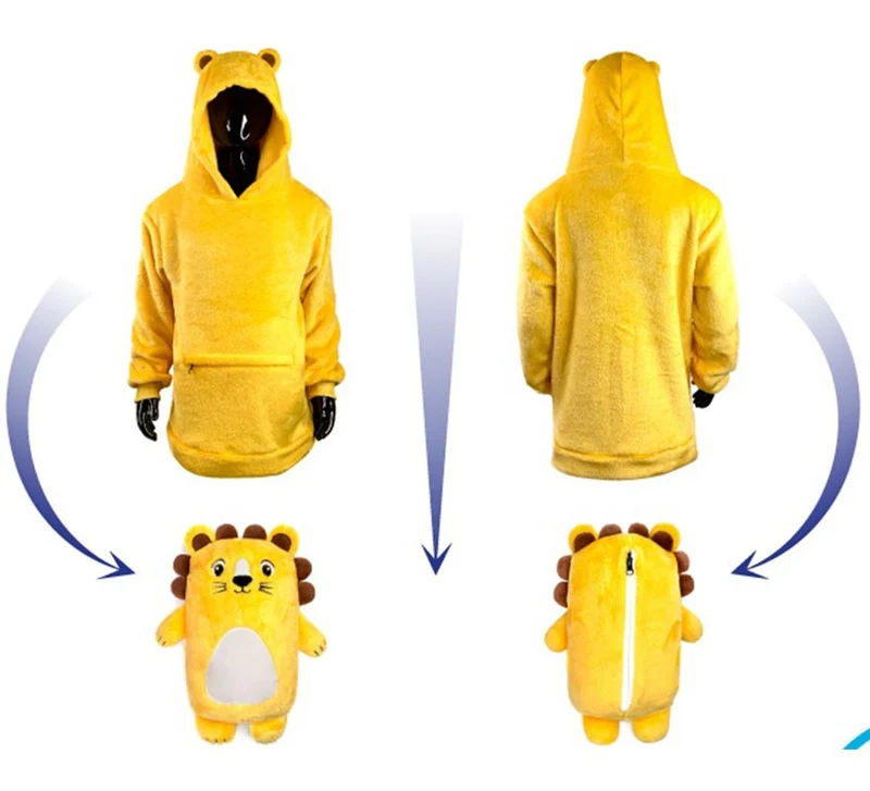 Disfraz Sudadera Peluche Lorenzo León infantil 3-4A