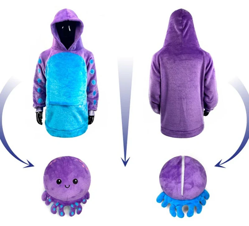 Disfraz Sudadera Peluche Pepa Pulpa para adulto M