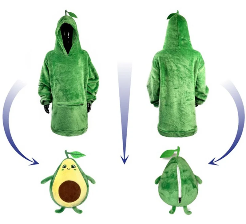 Disfraz Sudadera Peluche Agustín Aguacate infantil 10-12A