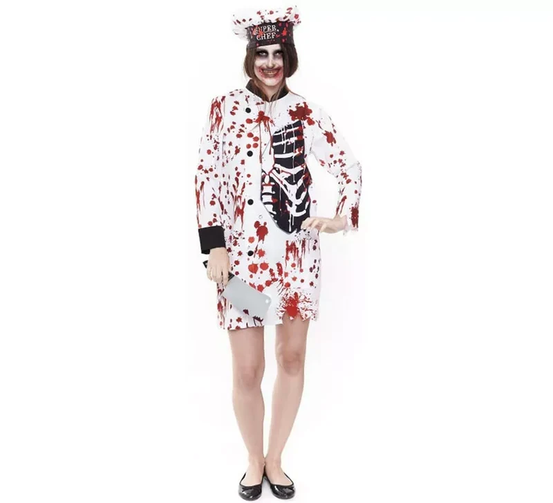 Disfraz de Cocinera Zombie para mujer S