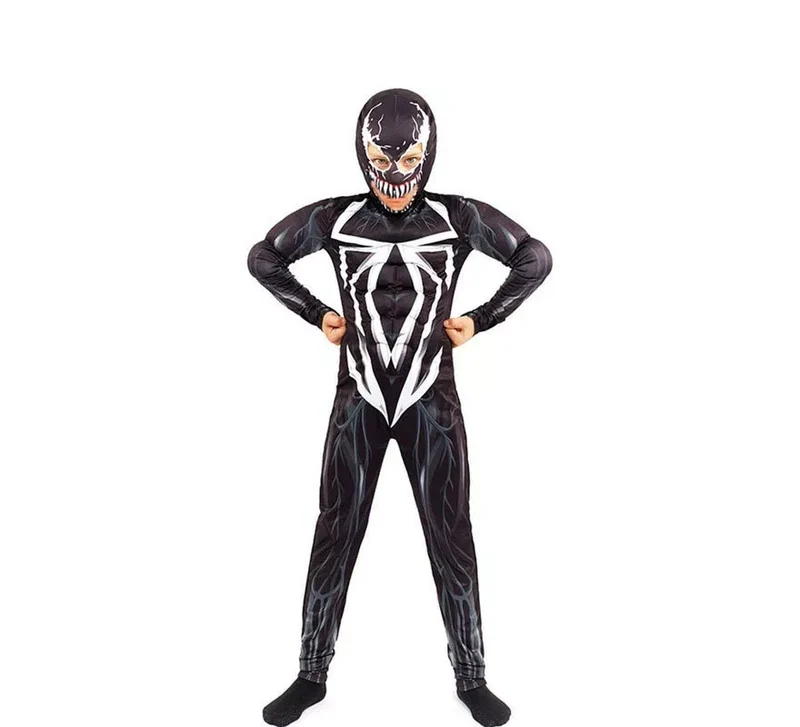 Disfraz de Black Spider Maligno para niño 10-12A
