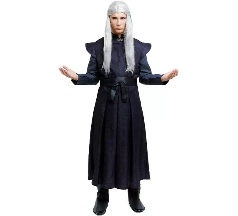 Disfraz de Príncipe Dragón oscuro con cinturón para hombre XL
