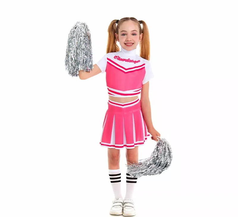 Disfraz de Animadora rosa para niña 3-4A