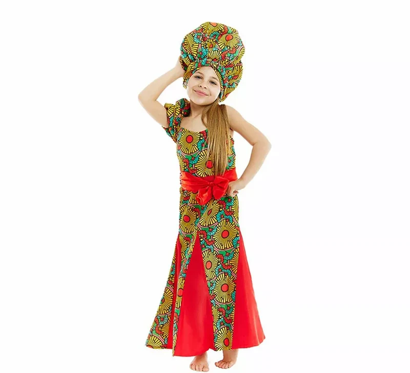 Disfraz de Africana para niña 5-6A