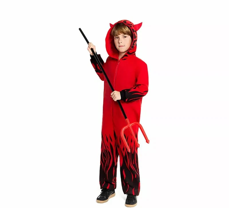 Disfraz de Diablo en Llamas para niño 7-9A