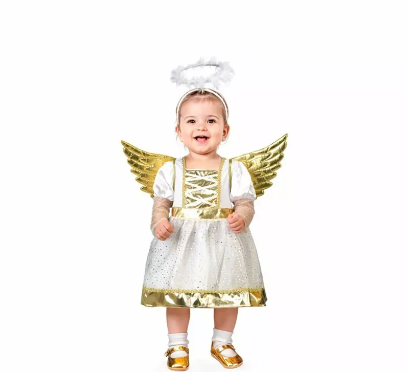 Disfraz de Ángel con Diadema y Alas para bebé 6-12M