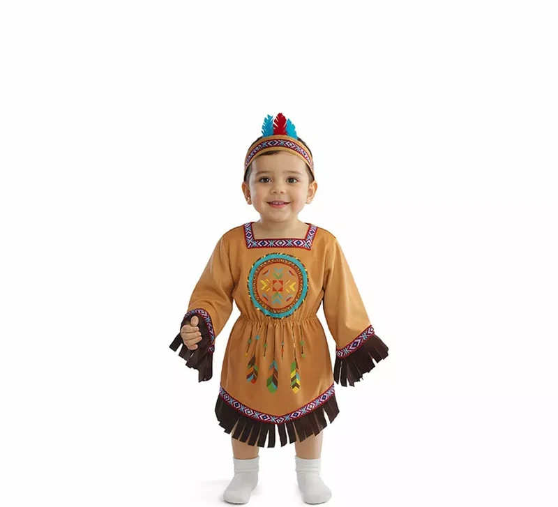 Disfraz de Nativa Americana para bebé 6-12M