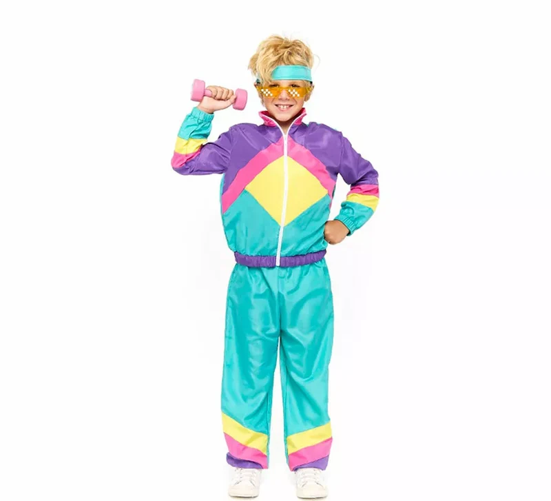 Disfraz de Gimnasta Chándal Retro para niño 5-6A