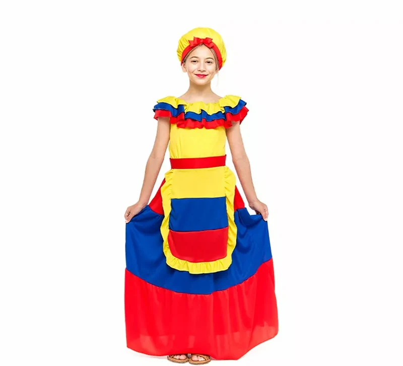 Disfraz de Palenquera para niña 7-9A