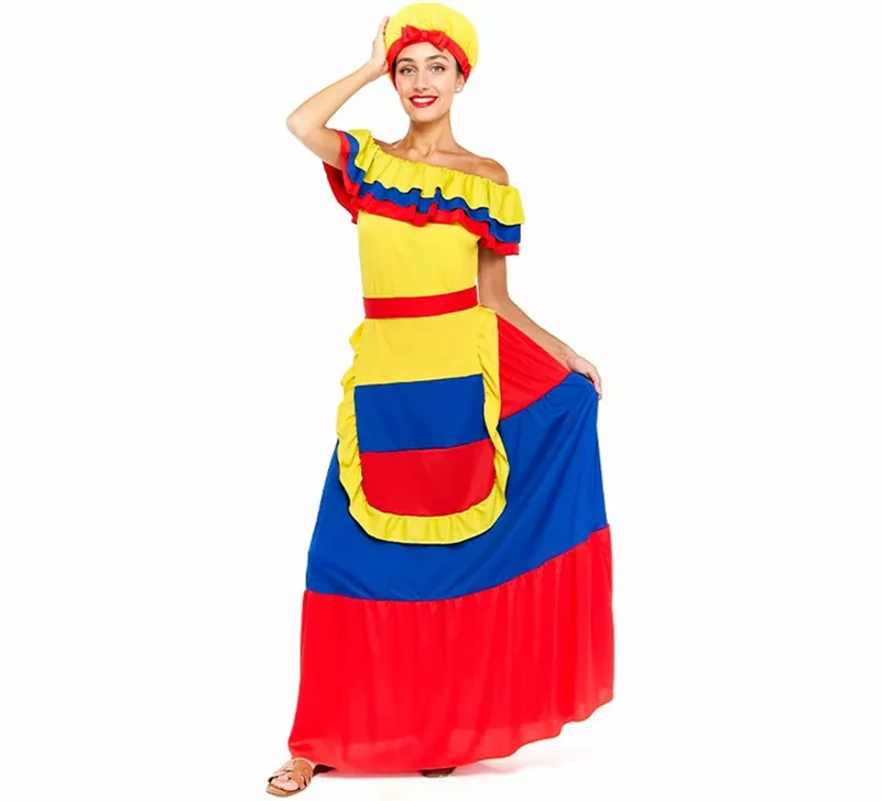 Disfraz de Palenquera para mujer S