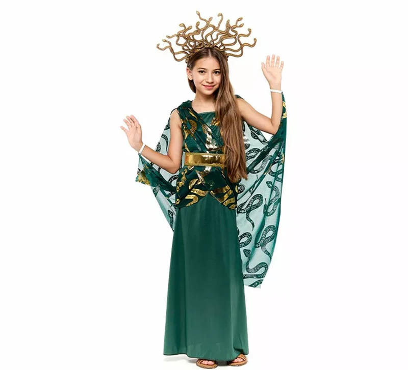 Disfraz de Diosa Griega Medusa para niña 5-6A