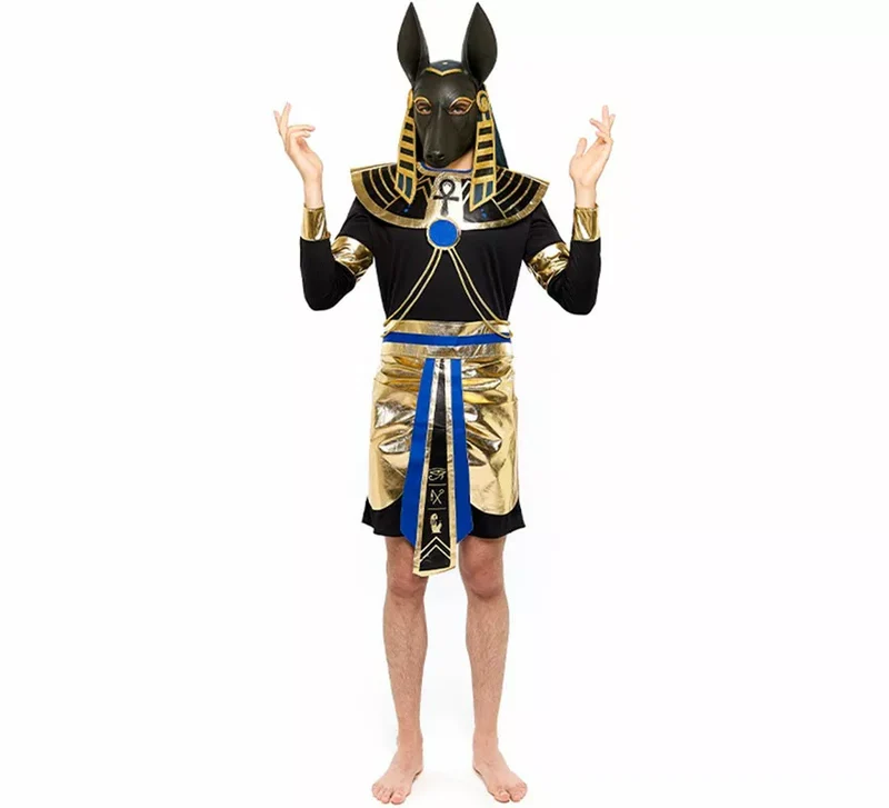 Disfraz de Dios Egipcio Anubis para hombre XL