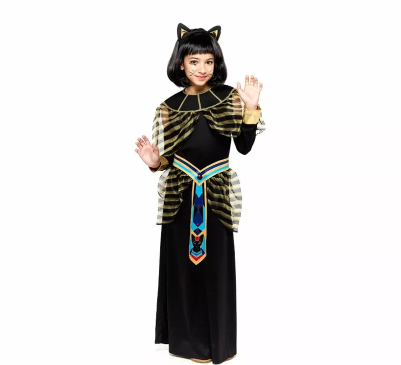 Disfraz de Diosa Bastet Egipcia para niña 5-6A