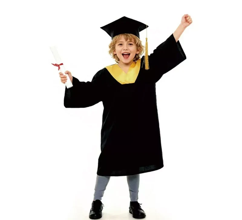 Disfraz de Graduado dorado para niños 10-12A