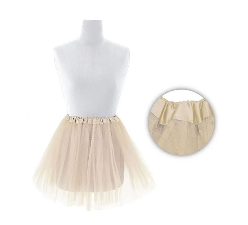 Tutú de 40 cm para adulto en varios colores Beige