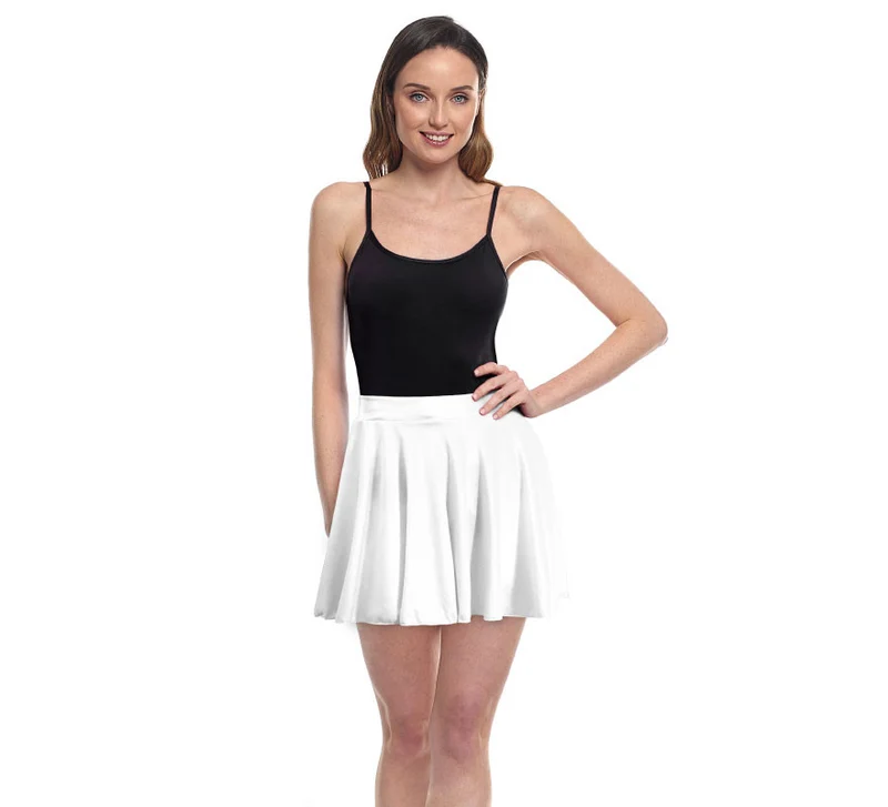 Falda de Vuelo blanco para mujer S