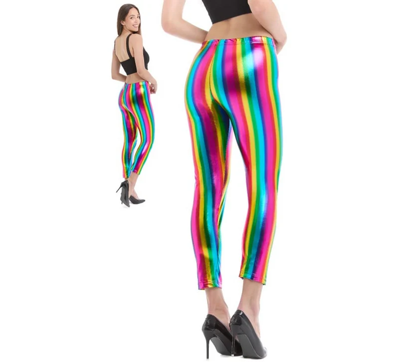 Leggins metalizados Arcoíris para mujer S