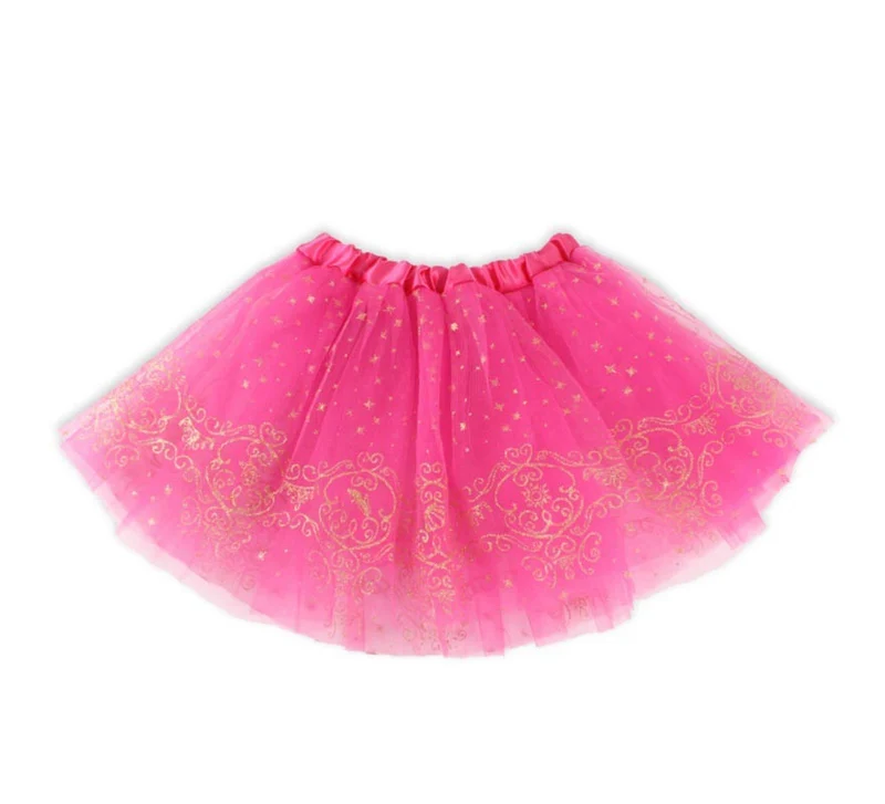 Tutú de Princesa rosa y dorado 30x24 cm Universal Niños