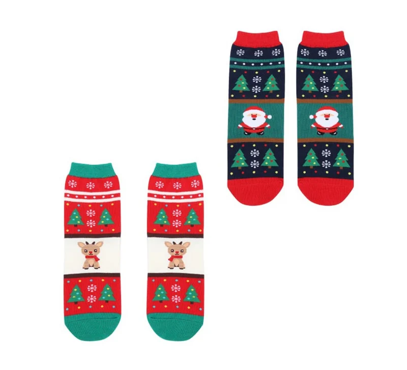 Calcetines Navideños Árboles Talla 28-35 en modelos surtidos infantil T.Única