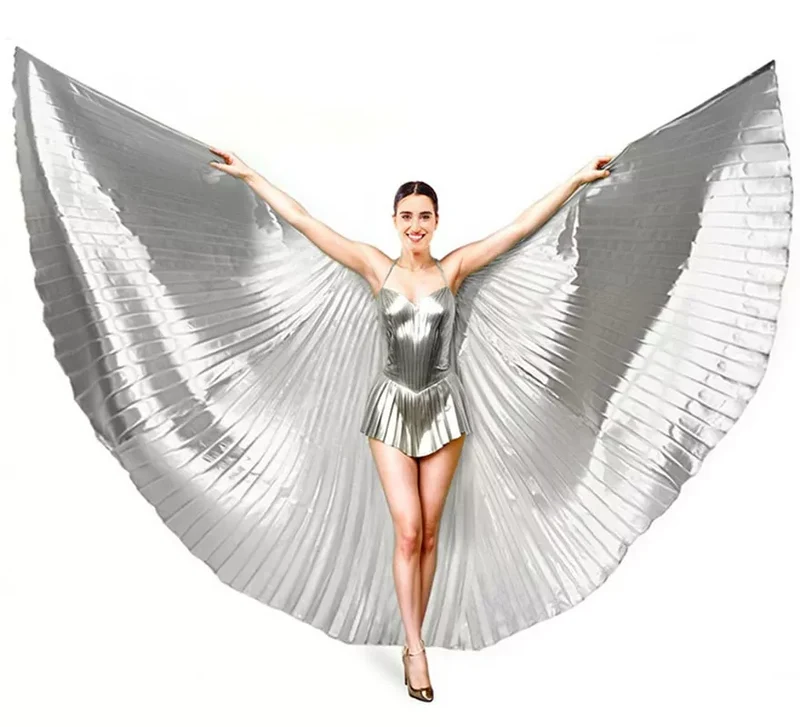 Alas Danza del Vientre en varios colores de 1,4 m Plata