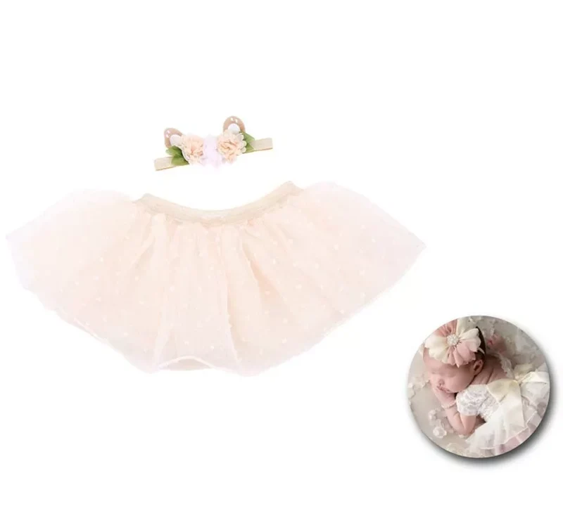 Kit de Newborn Cervatillo infantil: Tutú y Cinta de orejas Universal Niños