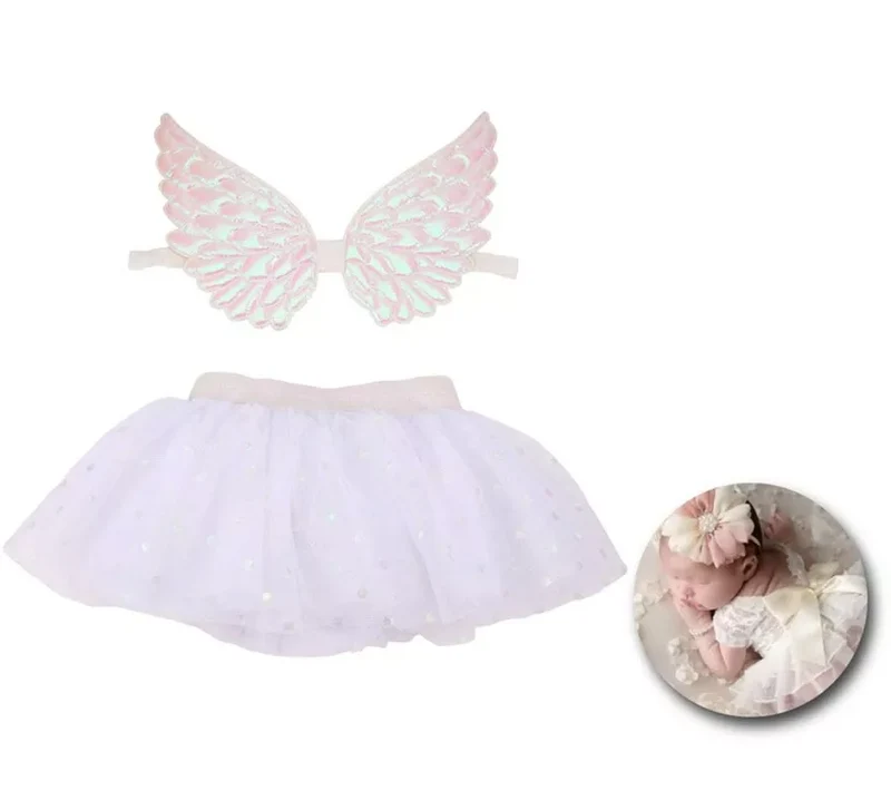 Kit de Newborn Ángel infantil: Tutú y Alas Universal Niños