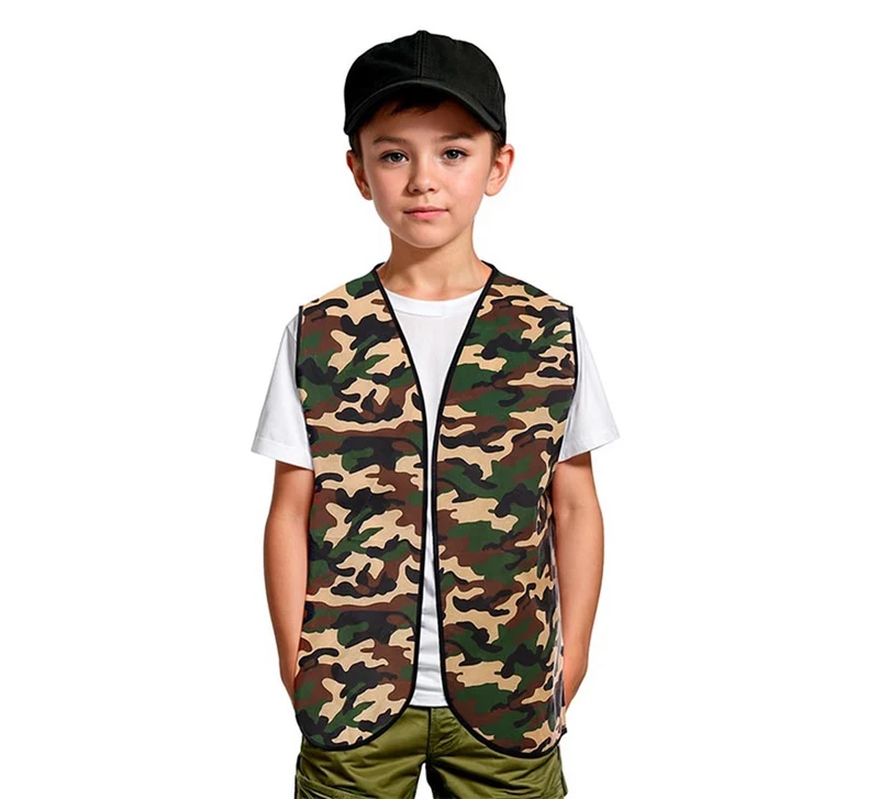 Chaleco Militar Camuflado infantil Universal Niños