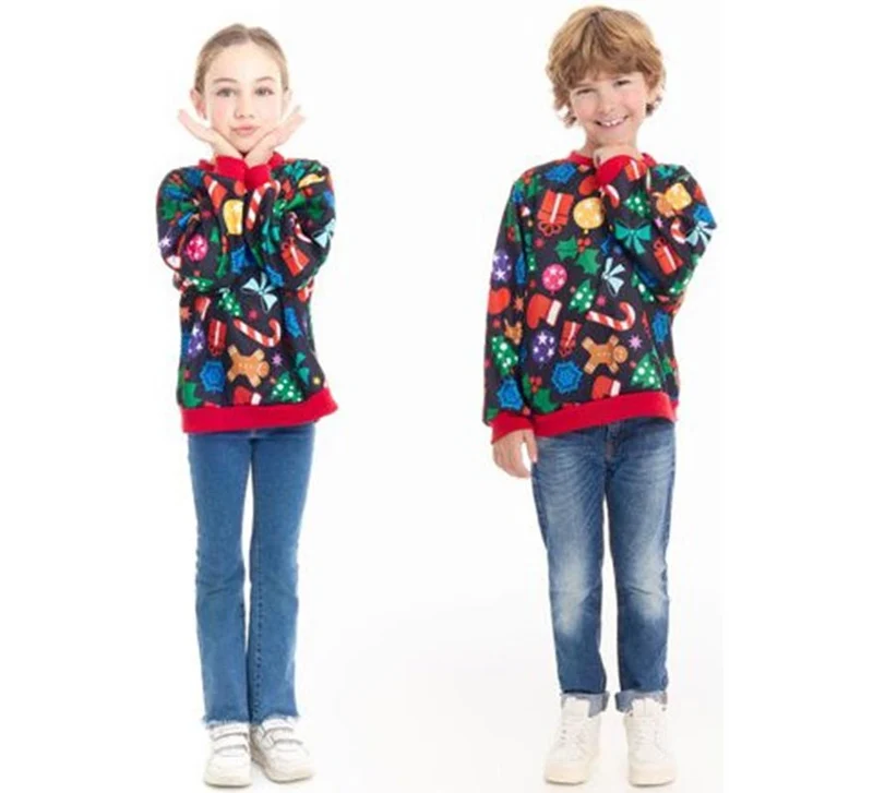 Sudadera Figuritas de Navidad para niños 5-6A