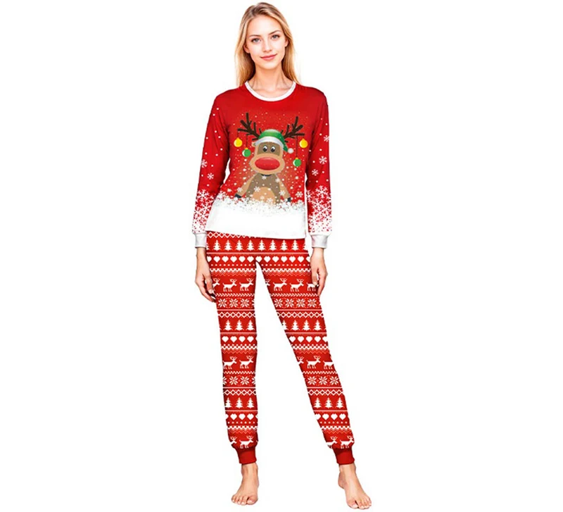 Pijama Navideño de Reno para adultos XL