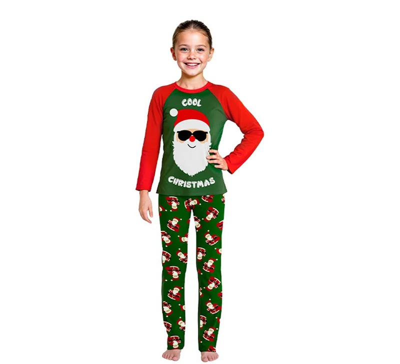 Pijama Navideño de Papá Noel Cool para niños 5-6A