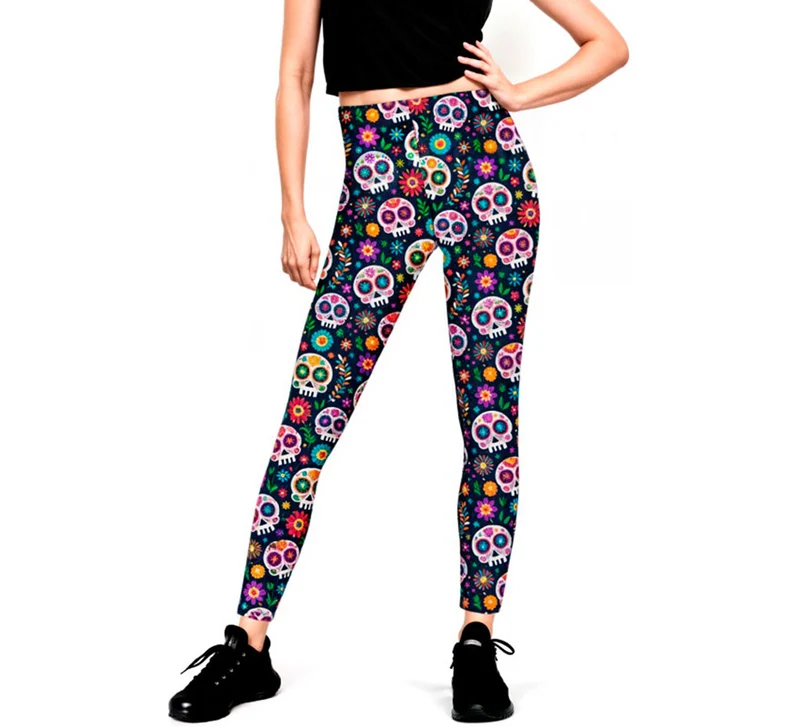 Leggins de Calaveras Catrina para mujer L