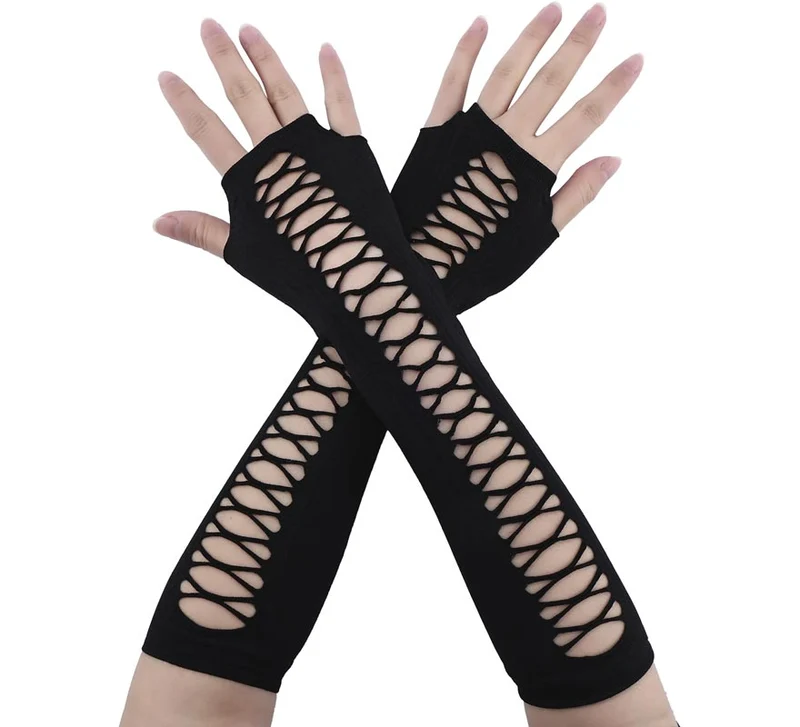 Guantes de Red Largos sin dedos Universal Adulto
