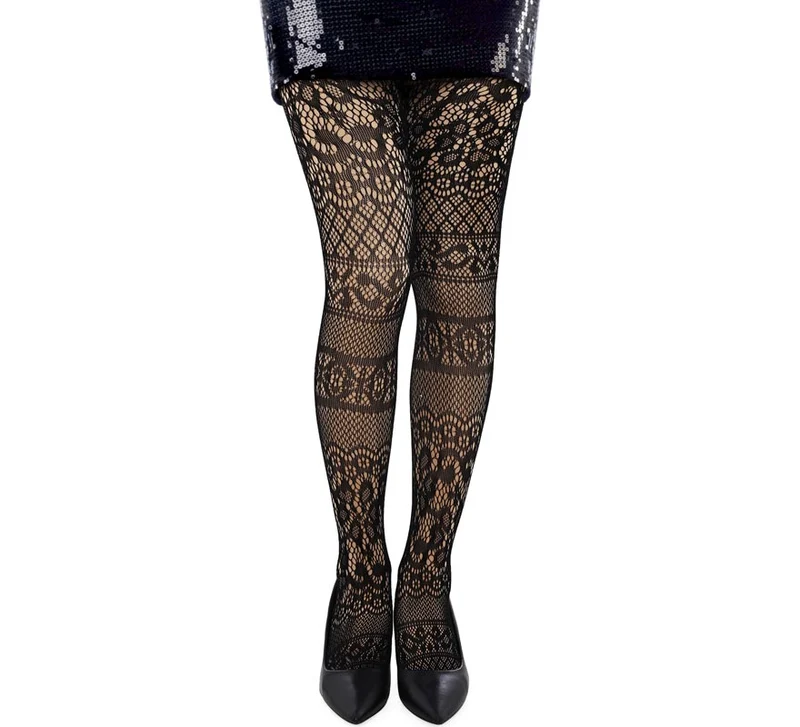 Pantys de Red Floral Franjas Universal Adulto