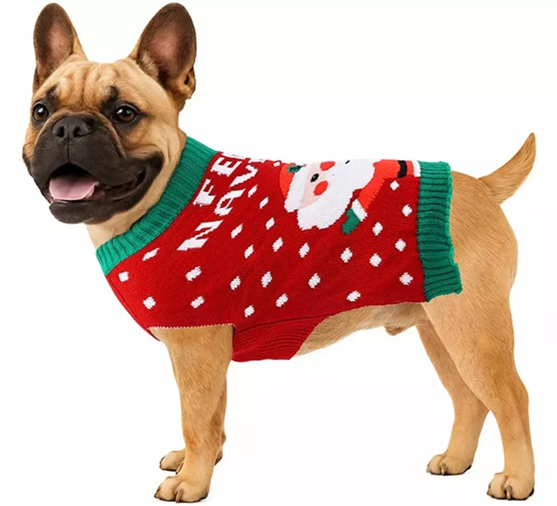 Jersey Navideño de Papá Noel para perro XS