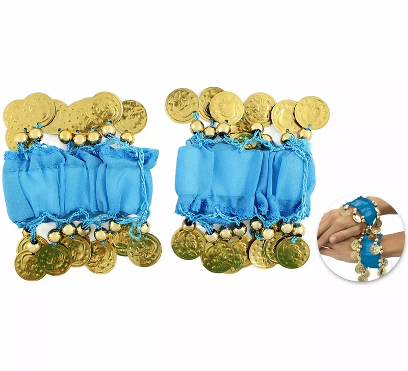 Pack 2 Pulseras de Monedas en varios colores Azul