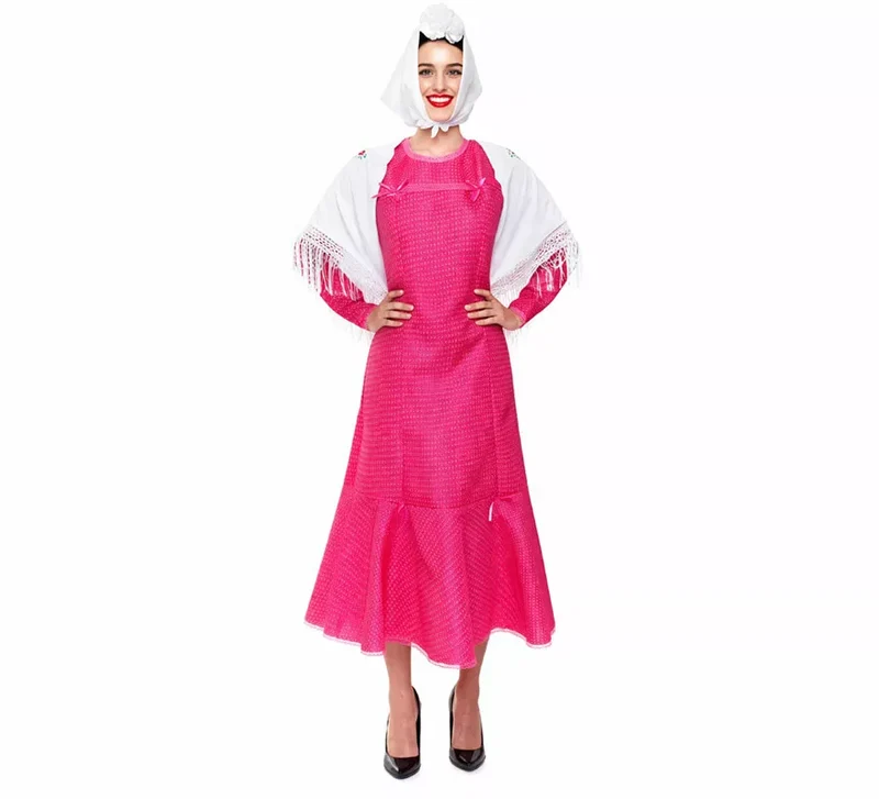 Disfraz de Chulapa rosa para mujer M