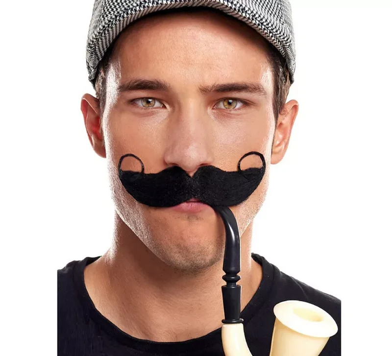Bigote Castaño de Detective T.Universal