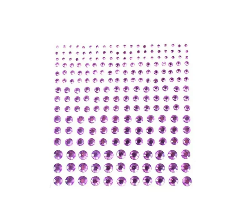 Joyas Adhesivas de Diamante brillo morado adulto Universal Adulto