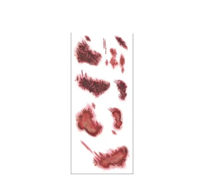Pack de Tatuajes Heridas de Quemadura de 13x32 cm T.Única
