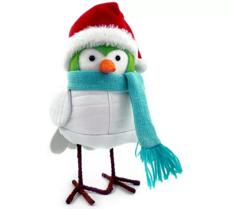 Muñeco de Pájaro de Navidad de 28 cm Sin talla